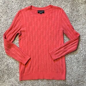 Banana Republic Filpucci Coral Cable Knit Sweater Small